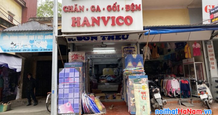 Cửa hàng chăn ga gối đệm Hanvico Sơn Thêu ở Bình Lục, Hà Nam