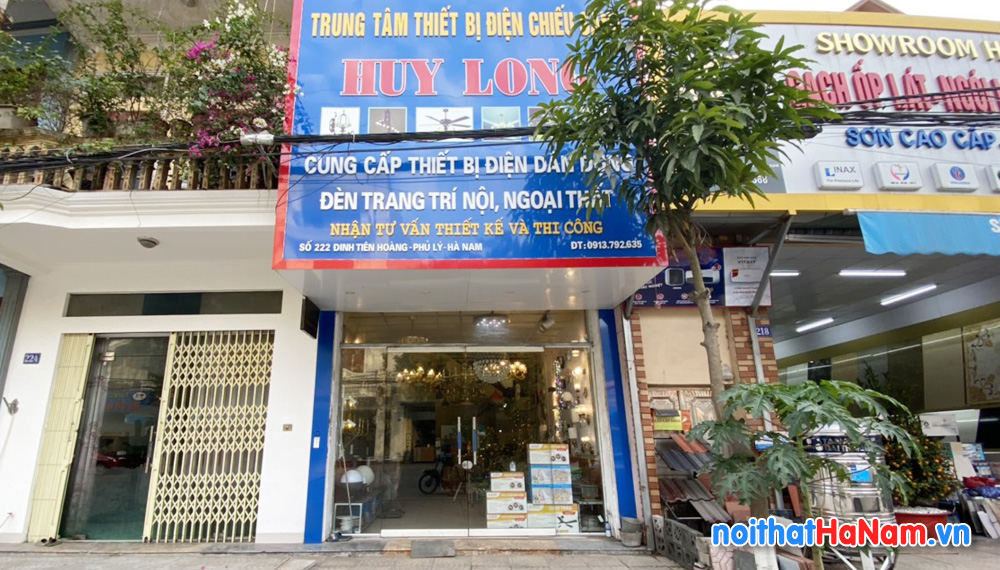 Cửa hàng đèn trang trí Huy Long ở Phủ Lý, Hà Nam