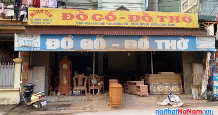 Cửa hàng đồ gỗ đồ thờ Minh Tín ở Lý Nhân, Hà Nam