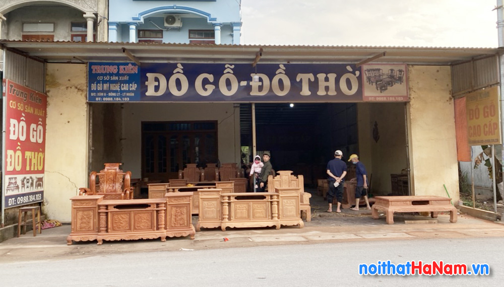 Cửa hàng đồ gỗ đồ thờ Trung Kiên ở Lý Nhân, Hà Nam