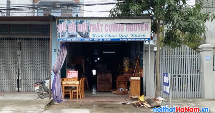 Cửa hàng đồ gỗ nội thất Cường Nguyên ở Bình Lục, Hà Nam