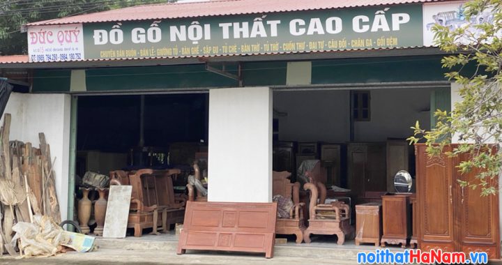 Cửa hàng đồ gỗ nội thất Đức Quý ở Bình Lục, Hà Nam