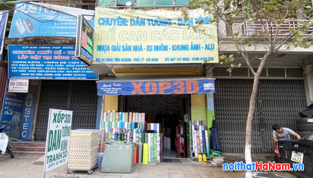Cửa hàng giấy dán tường xốp 3D Mạnh Tuấn ở Phủ Lý, Hà Nam