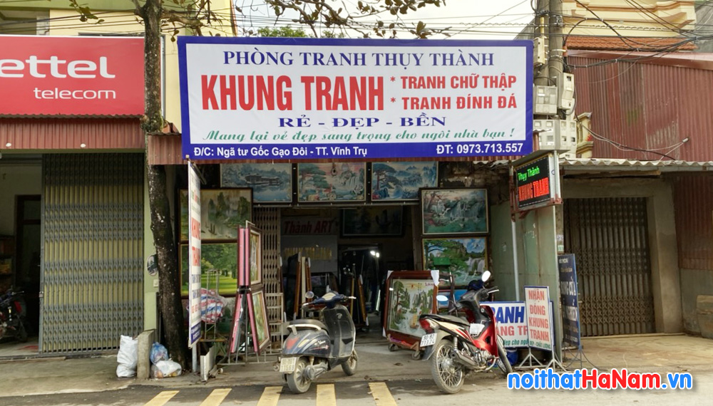 Cửa hàng Khung Tranh Thụy Thành ở Vĩnh Trụ, Lý Nhân, Hà Nam