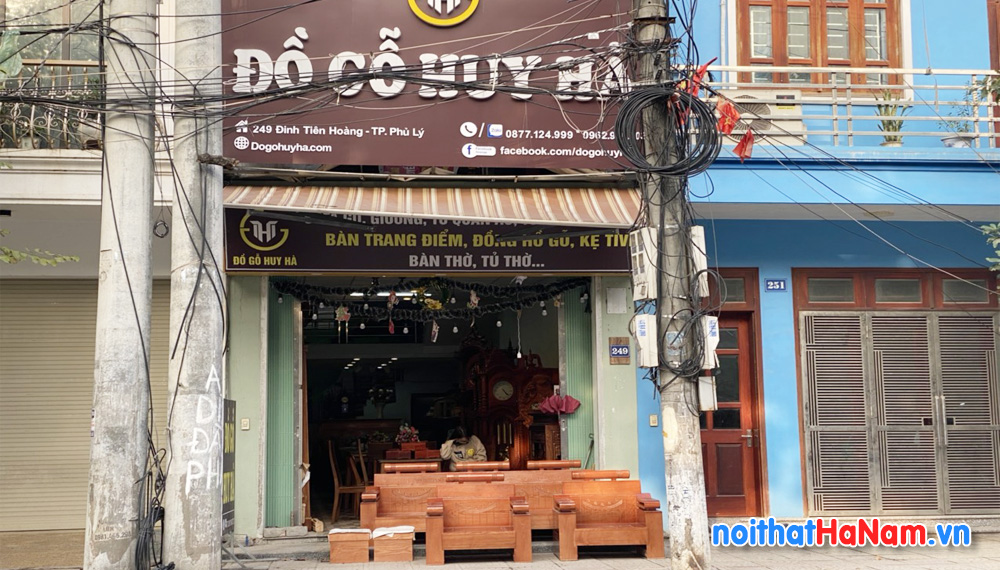 Cửa hàng nội thất đồ gỗ Huy Hà ở Phủ Lý, Hà Nam