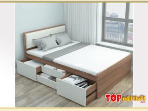 Hình ảnh Giường ngủ hiện đại có hộc kéo đa năng GNTop-0283