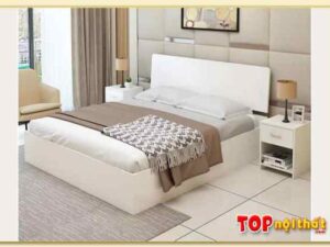 Hình ảnh Giường ngủ hiện đại đơn giản màu trắng GNTop-0072