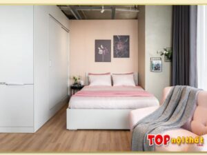Hình ảnh Giường ngủ hiện đại nhỏ gọn cho chung cư đẹp GNTop-0172