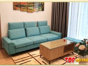 Hình ảnh Sofa văng đẹp 3 chỗ thiết kế đơn giản kê chung cư SofTop-2420