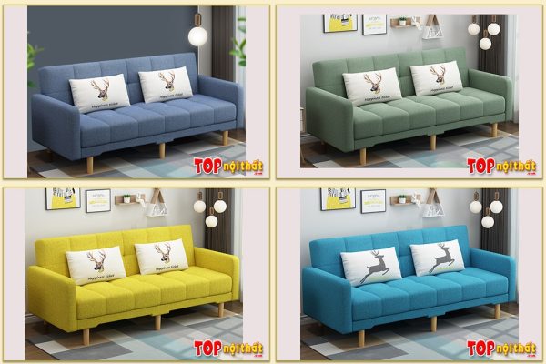 Hình ảnh Các màu sắc mẫu ghế sofa văng nỉ 2 chỗ SofTop-0687