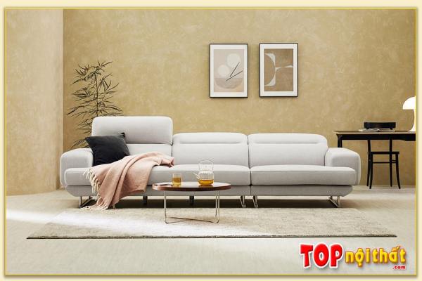 Hình ảnh Chụp chính diện mẫu ghế sofa văng 3 chỗ đẹp Softop-1020