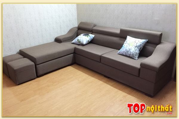 Hình ảnh Ghế sofa góc L chất liệu nỉ hiện đại SofTop-0098