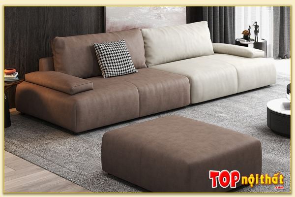 Hình ảnh Ghế sofa văng phòng khách đẹp phối màu SofTop-0696