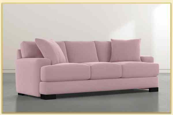 Hình ảnh Góc nghiêng sofa văng nỉ 3 chỗ ngồi Softop-1360