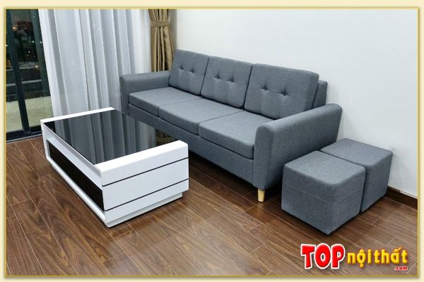 Hình ảnh Mẫu ghế sofa văng đẹp đơn giản kê chung cư hiện đại SofTop-20207