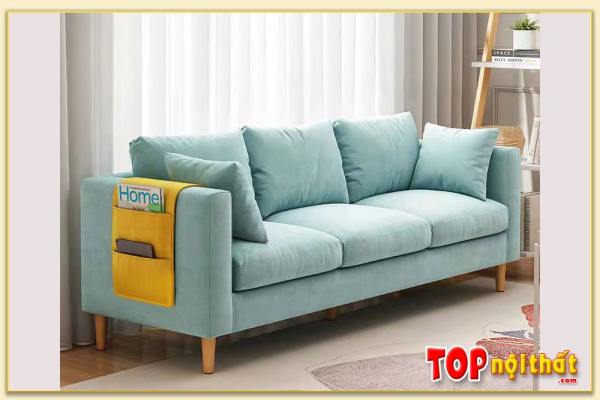 Hình ảnh Mẫu sofa nỉ văng phòng khách 3 chỗ ngồi SofTop-0651