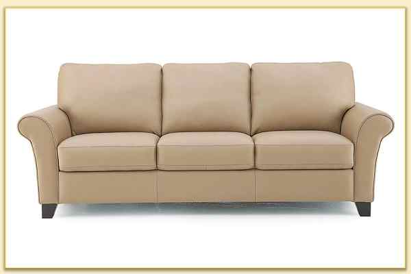 Hình ảnh Sofa văng da 3 chỗ ngồi tay dáng bẻ Softop-1328