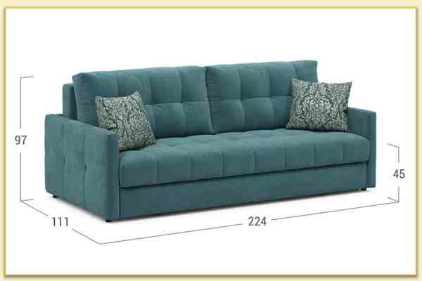Hình ảnh Sofa văng nỉ kích thước nhỏ gọn Softop-1172