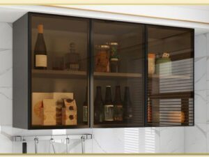 Hình ảnh Tủ đựng rượu treo tường thiết kế đơn giản mà đẹp TRTop-0076