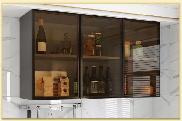 Hình ảnh Tủ đựng rượu treo tường thiết kế đơn giản mà đẹp TRTop-0076